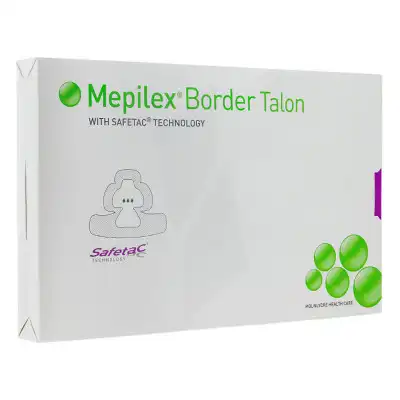 Mepilex Border Talon Protect Pansement Hydrocellulaire Siliconé 22x23cm B/10