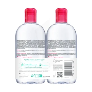 Bioderma Créaline H2o Eau Micellaire Visage Nettoyante Démaquillante 2x500ml