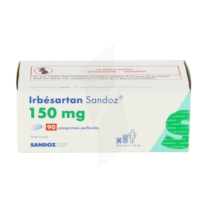 Irbesartan Sandoz 150 Mg, Comprimé Pelliculé