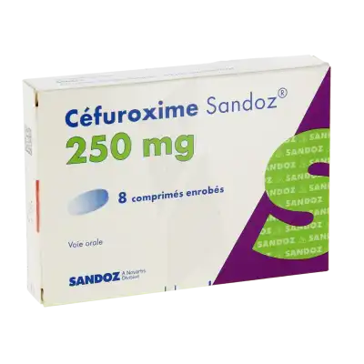 Cefuroxime Sandoz 250 Mg, Comprimé Enrobé à Paris