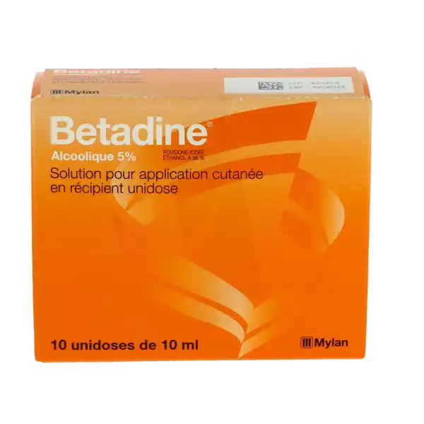 Betadine Alcoolique 5 %, Solution Pour Application Cutanée En Récipient Unidose