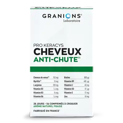 Pro Kerasys Cheveux Anti-chute (56 Comprimés à Croquer Goût Fraise) à BOURG-SAINT-MAURICE