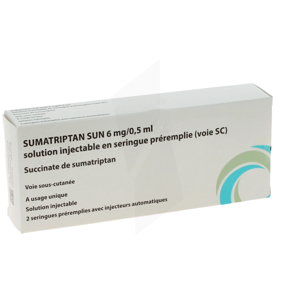 Sumatriptan Sun 6 Mg/0,5 Ml, Solution Injectable En Seringue Préremplie (voie Sc)