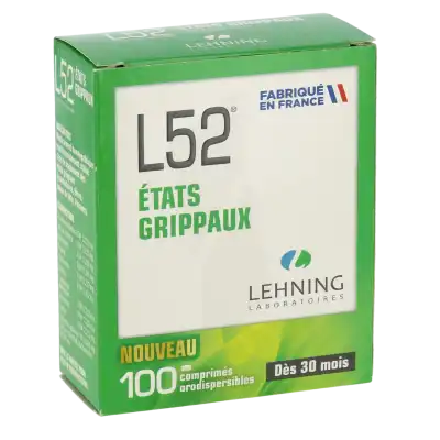 Lehning L52 Comprimés Orodispersibles Plq Pvc/pvdc/alu/100 à STRASBOURG