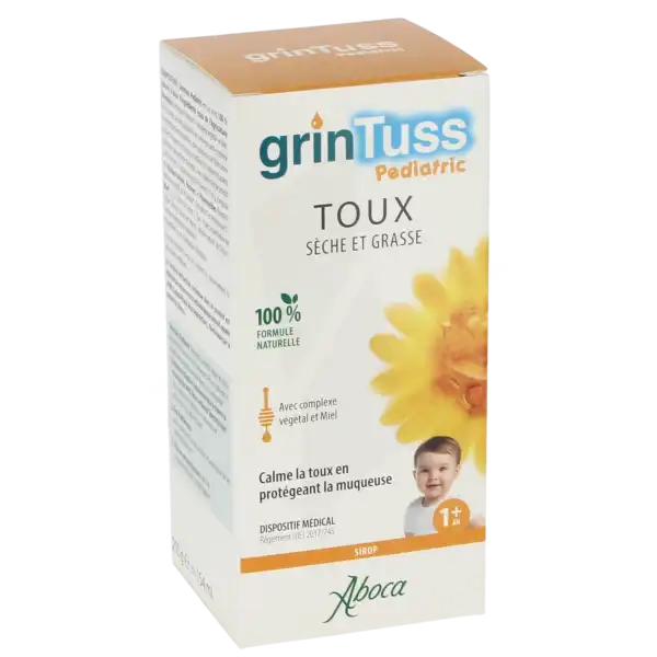 Aboca Grintuss Pediatric Sirop Toux Sèche Et Grasse Fl/210g