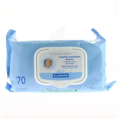 Klorane  Bébé Lingettes Visage Et Corps  B/70 à Genas