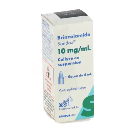 Brinzolamide Sandoz 10 Mg/ml, Collyre En Suspension à Eysines