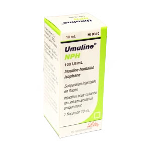 Umuline Nph 100 Ui/ml, Suspension Injectable En Flacon