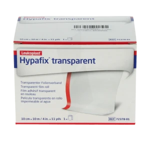 Hypafix Transparent Sparadrap 10cmx10m