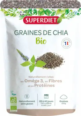 Superdiet Graine De Chia Bio Pot/200g à Crocq