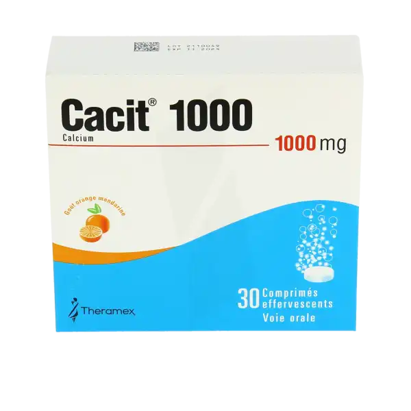 Cacit 1000 Mg, Comprimé Effervescent