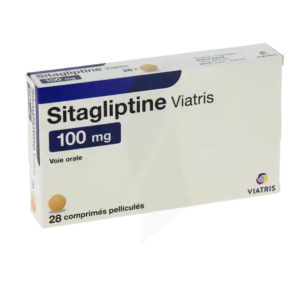 Sitagliptine Viatris 100 Mg, Comprimé Pelliculé