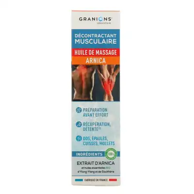 Granions Decontractant Musculaire Huile De Massage Arnica Fl/100ml à Béziers