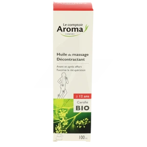 Le Comptoir Aroma Huile De Massage Décontractant Bio Spray/100ml