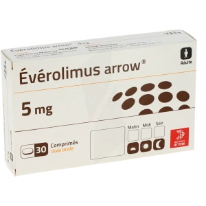 Everolimus Arrow 5 Mg, Comprimé