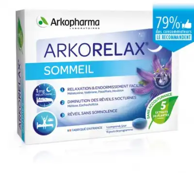 Arkorelax Sommeil Comprimés B/15 à Saint-Gervais-la-Forêt