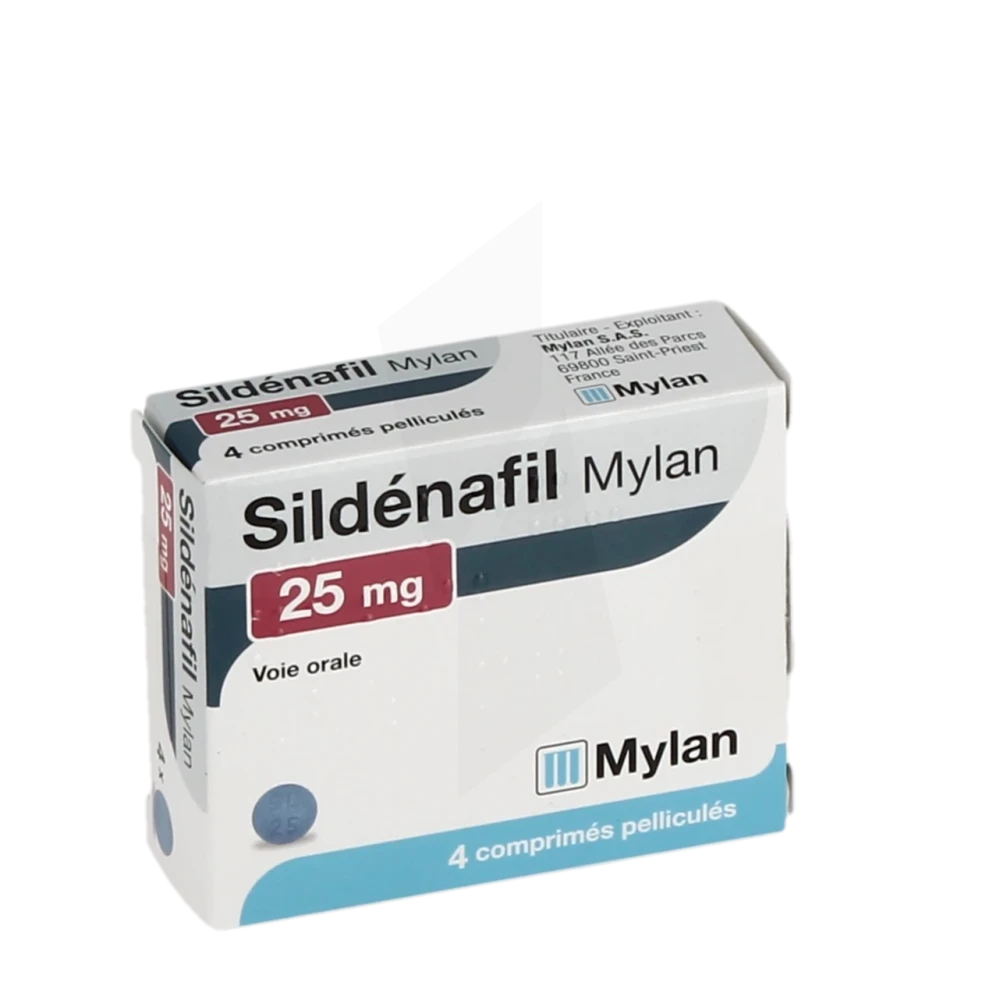 Sildenafil Viatris 25 Mg, Comprimé Pelliculé