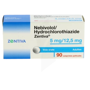 Nebivolol/hydrochlorothiazide Zentiva 5 Mg/12,5 Mg, Comprimé Pelliculé