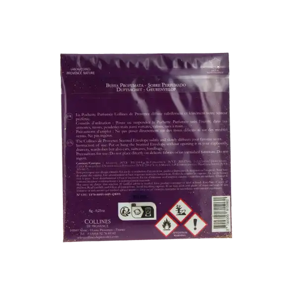 Collines De Provence Pochette Parfumée Duo Figue Aloé Sachet/6g