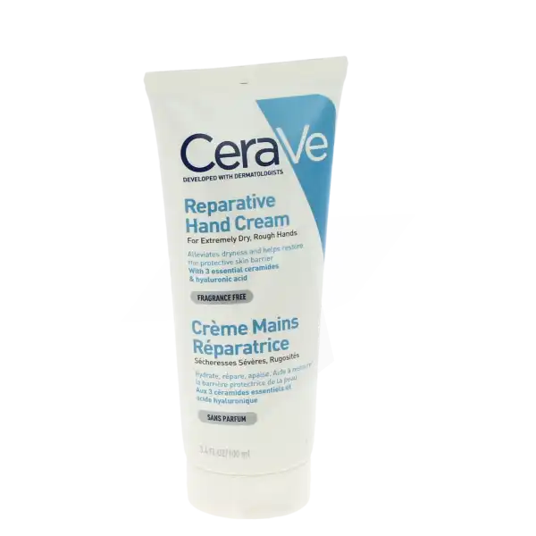 Cerave Crème Mains Réparatrice Pour Les Mains Abîmées Et Les Sécheresses Sévères Tube/100ml