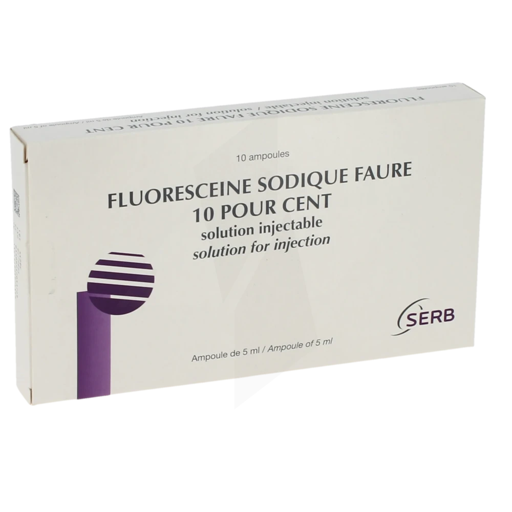 Fluoresceine Sodique Faure 10 Pour Cent, Solution Injectable