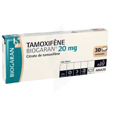 Tamoxifene Biogaran 20 Mg, Comprimé à Bassens