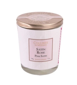Collines De Provence Bougie Parfumée Satin Rose