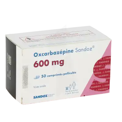 Oxcarbazepine Sandoz 600 Mg, Comprimé Pelliculé à Seysses
