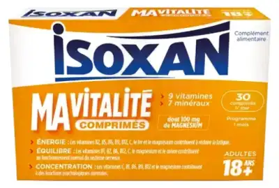 Isoxan Ma Vitalite 18+ Comprimés Boîte De 60 à Mulhouse