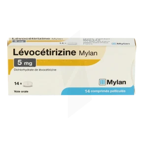 Levocetirizine Viatris 5 Mg, Comprimé Pelliculé