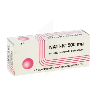 NATI-K 500 mg, comprimé gastro-résistant