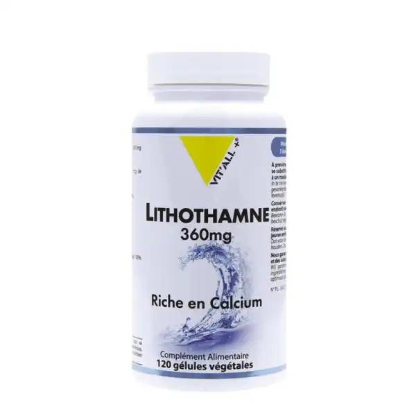 Vitall+ Lithothamne 360mg Gélules Végétales B/120