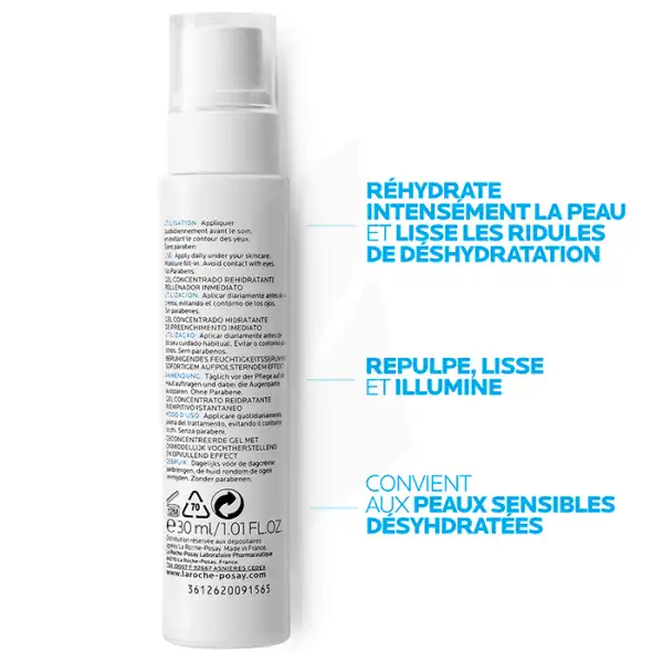 La Roche Posay Hydraphase Intense Sérum Réhydratant Comblant Immédiat Flacon Pompe/30ml