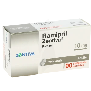 Ramipril Zentiva 10 Mg, Comprimé Sécable