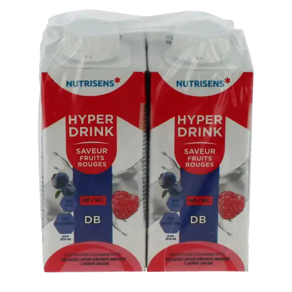 Nutrisens Hyperdrink Db Nutriment Fruits Rouges 4briques/200ml