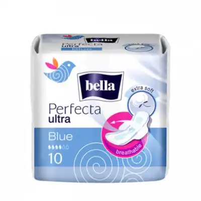 Bella Perfecta Ultra Serviette Périodique Jour Blue Sachet/10 à PERSAN