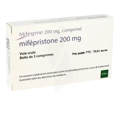 Mifegyne 200 Mg, Comprimé à LIEUSAINT