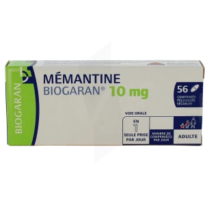 Memantine Biogaran 10 Mg, Comprimé Pelliculé Sécable