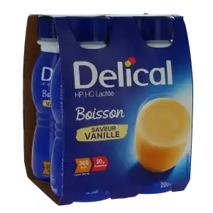 Delical Boiss Hphc La Nutrim Vanille 4 Bouteilles De 200 Ml à MONDONVILLE