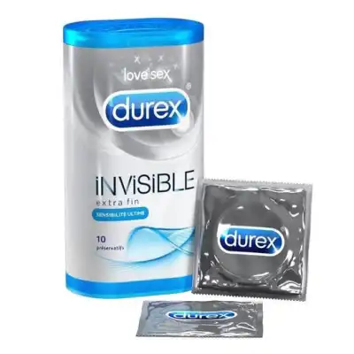 Durex Invisible Préservatif B/10 à Meaux