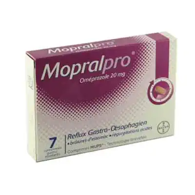 Mopralpro 20 Mg Cpr Gastro-rés Film/7 à HEROUVILLE ST CLAIR