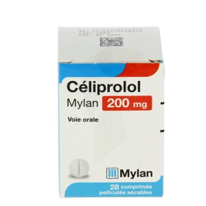 Celiprolol Viatris 200 Mg, Comprimé Pelliculé Sécable