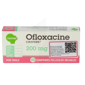 Ofloxacine Cristers 200 Mg, Comprimé Pelliculé Sécable