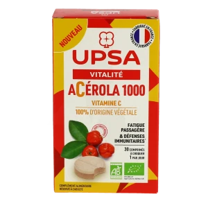 Upsa Acérola 1000 Comprimés à Croquer Bio B/30