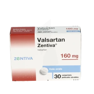 Valsartan Zentiva 160 Mg, Comprimé Pelliculé Sécable