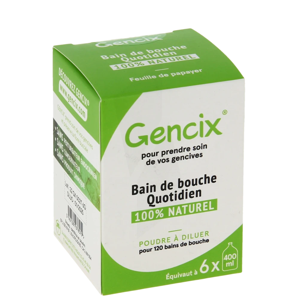 Gencix Pdr Dentifrice Gencives Dents Sensibles Fl/6g