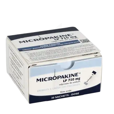 MICROPAKINE L.P. 750 mg, granulés à libération prolongée en sachet-dose