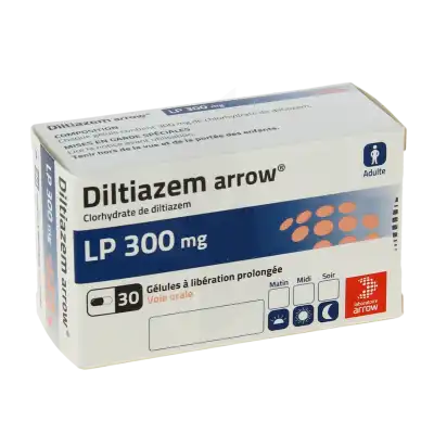 Diltiazem Arrow Lp 300 Mg, Gélule à Libération Prolongée à VILLERS-LE-LAC