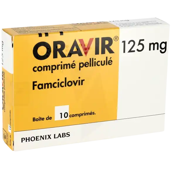 Oravir 125 Mg, Comprimé Pelliculé