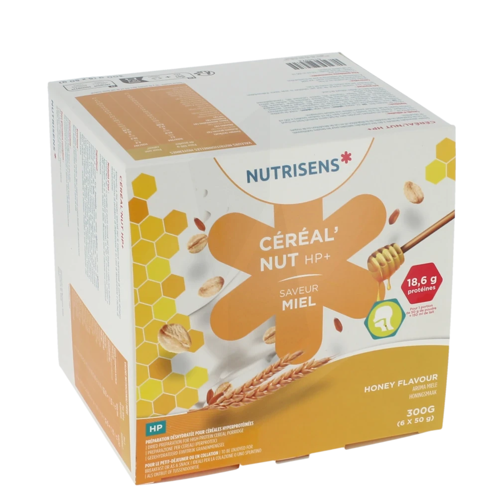 Nutrisens Cerealnut Hp+ Nutriment Saveur Miel 6sach/50g